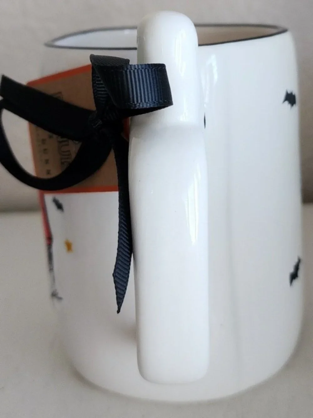 Rae Dunn Peanuts SNOOPY Woodstock Coffee Ghost Mug HALLOWEEN Double Sided NWT